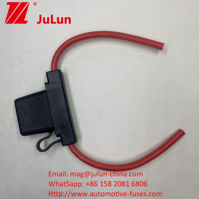 ATC/ATO Custom Inline Fuse Holder 14AWG 16AWG 18AWG 20AWG เครื่องเชื่อมสายไฟ 80AMP Blade Fuse เครื่องเชื่อมไฟรถยนต์