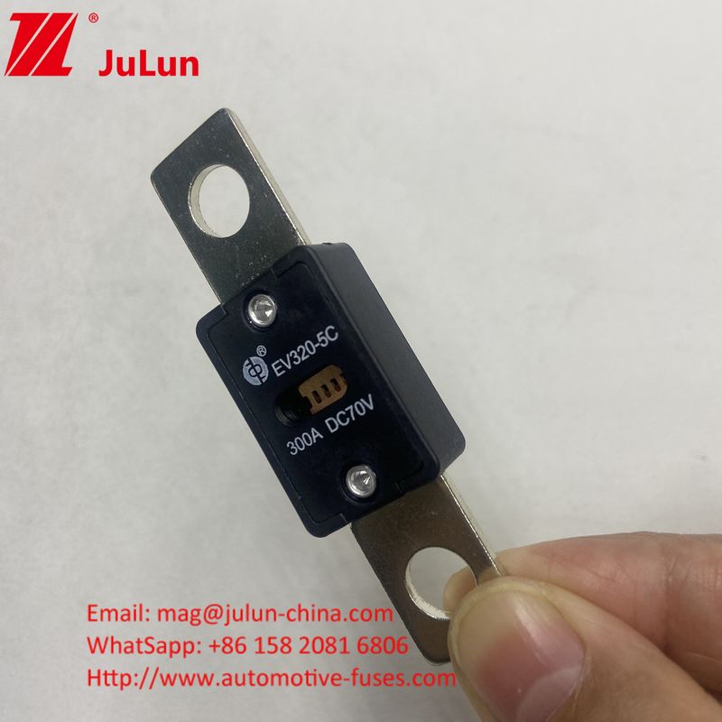 EV320-5C 300A 70VDC เฟยส์ใบรถยนต์ที่มีระยะหุ้ม 51 มม และโหมดการติดตั้งบอลท์ M8