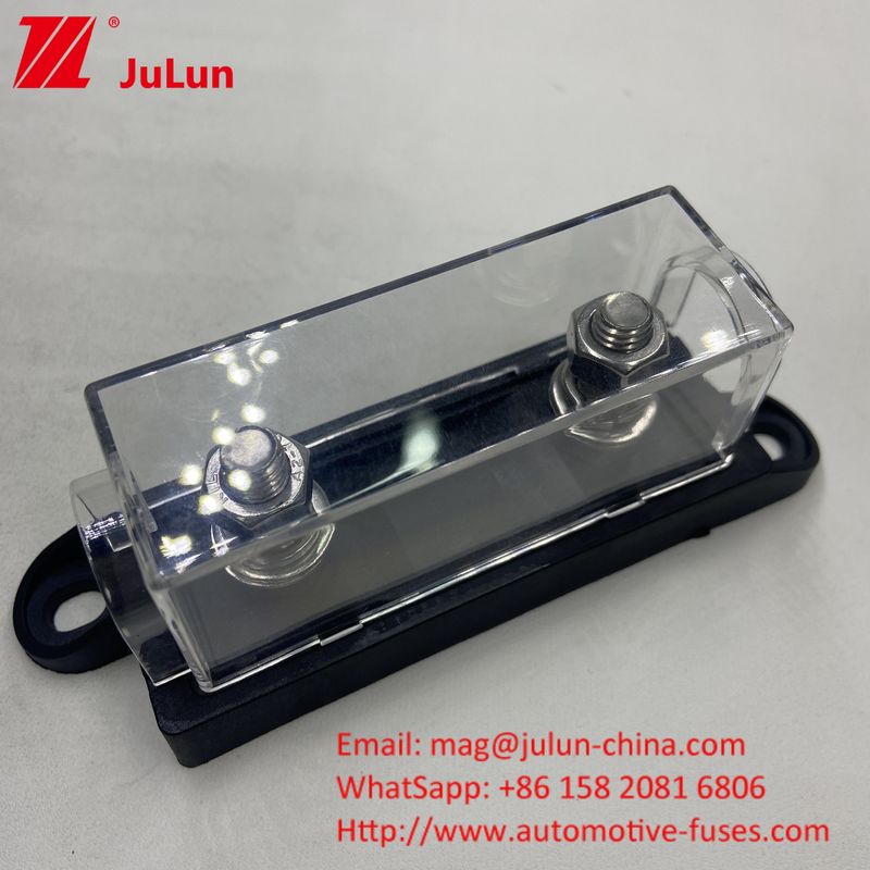 40A 50A 60A 70A 80A 100A 200A 250A 300A 400A 500A ANM Mega Bolt-Down Auto Fuse Holder Block พร้อมฝาปิดประกอบความละเอียด
