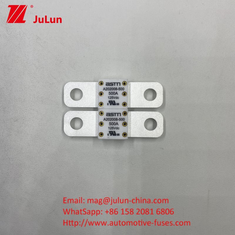 เรือ EV เครื่องยนต์ไฟฟ้า เซ็นเตอร์ปลายไฟฟิวส์ ประเภท 125VDC A202008 350A ASTM