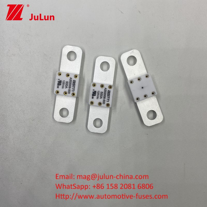 20KA ความสามารถในการหัก รถไฟฟ้า A202008 400A 125VDC ASTM Fuse สําหรับเรือ