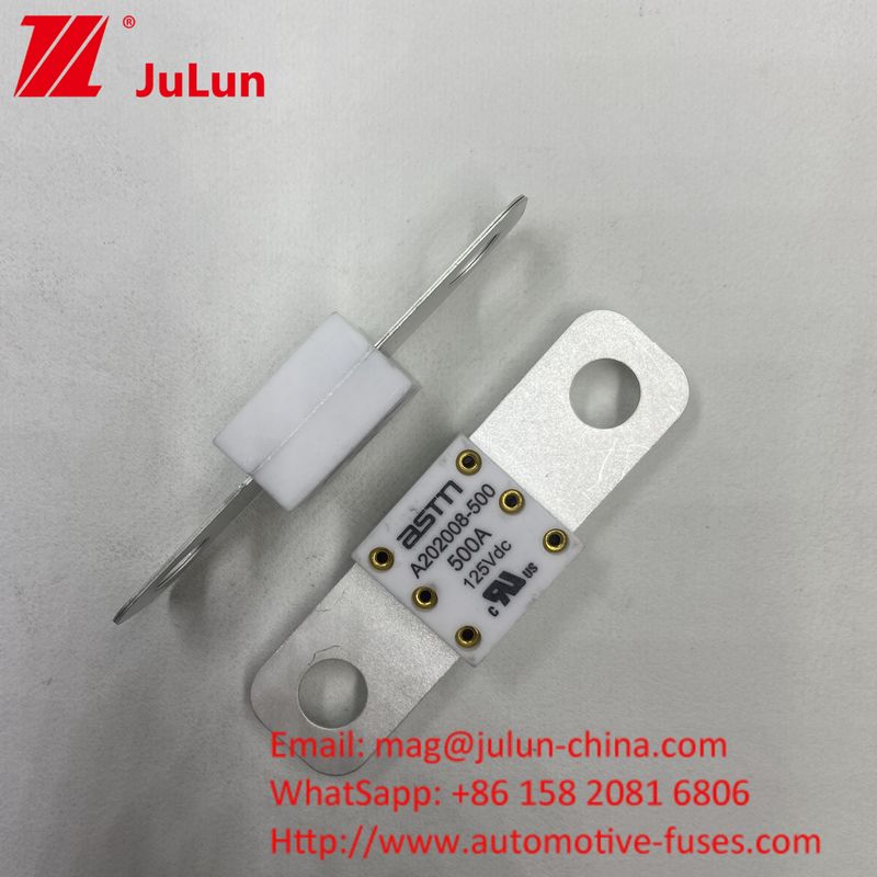 Ev เซรามิก ฟิวส์ A202008 250A 125VDC แอดป์เตอร์ชาร์จ ที่เข้ากันได้กับรถบรรทุกรถยนต์ A202008 125VDC 100A 125A 150A 200A 250A 300A 400A 500A