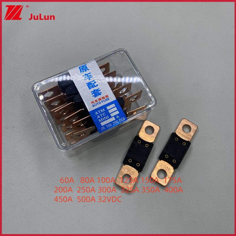 เล็ตฟิวส์ โบลท์ประเภท ไฮคอร์นท์ ฟิวส์ 00:0298350.ZXH กล่อง 350A 32V 6Autos Trucks แบตเตอรี่รถยนต์