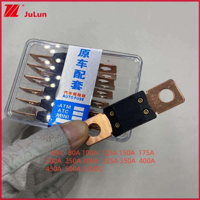 400A 32V Mega Fuse Bolt Down Auto Fuse Audio Holder 0298040.ZX เครื่องยนต์ Fuse 60A 80A 100A 125A 150A 200A 250A 300A 400A 450A 500A ระเบียงชนิด 32VDC