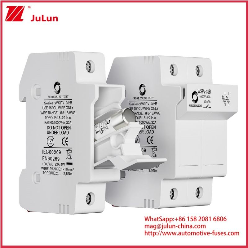 GPV 16A 1000VDC 20KA โฟโตวอลเตอิก โฮโอลเตจ ท่อเซรามิกฟิวส์ 10 * 38 มม