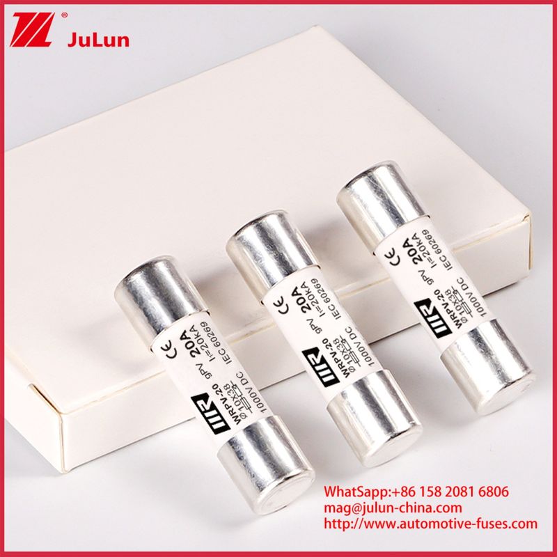 20A 1000DC 10*38 เซรามิก gPV ฟิวส์ ความดันเฉพาะ โฟโตวอลเตีย ท่อสูงความดัน