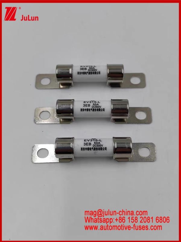 ทนต่ออุณหภูมิสูง 50A EV315-L 3EB ฟิวส์ DC500V เซรามิคเรตติ้ง V EV ชาร์จสําหรับรถไฟฟ้า