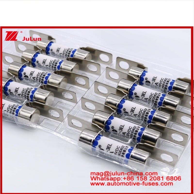 EV322-3EL 16A 700VDC ฟิวส์ ทูบูเลอร์ เซรามิก ขนาดเล็ก ความแตกสูง ระบบการดึงรถไฟฟ้า การแปลงพลังงาน การเก็บพลังงาน เครื่องชาร์จบนเครื่อง