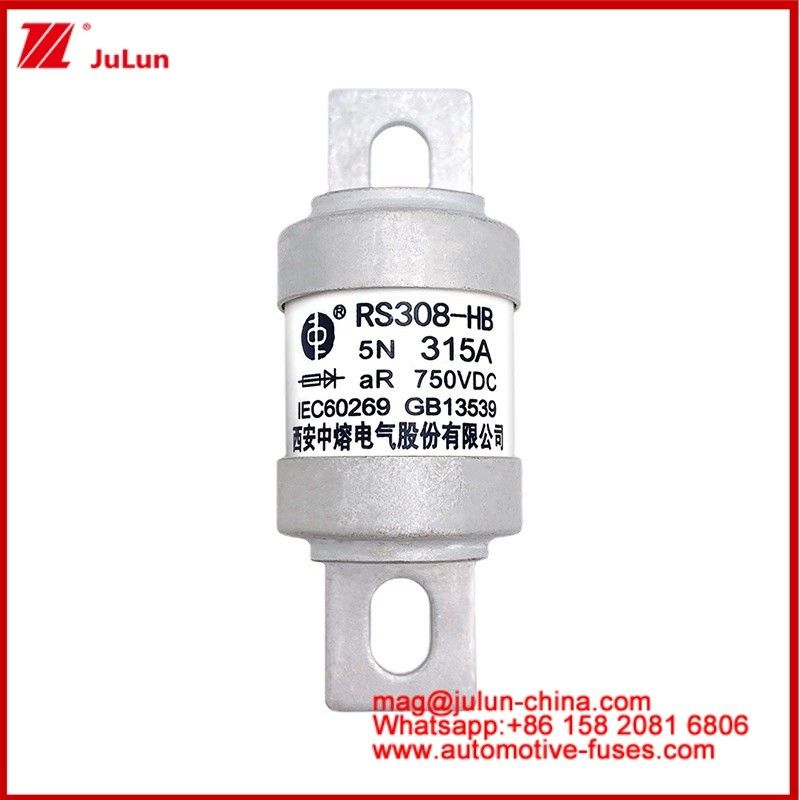โบลท์ M6 5N 315A AR 750VDC-1 รถไฟฟ้า ฟิวส์ การดึงดูด การแปลงพลังงานท่อ Caremic การเก็บพลังงานในเครื่องชาร์จ