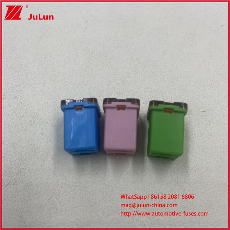 รีเซ็ตอัตโนมัติ 20A สำหรับรถยนต์ 32VDC 30A พิกัด 0895 ฟิวส์ 40A Low Back Jcase พิกัด 58VDC Jcase ทรงกล่อง โปรไฟล์ต่ำ