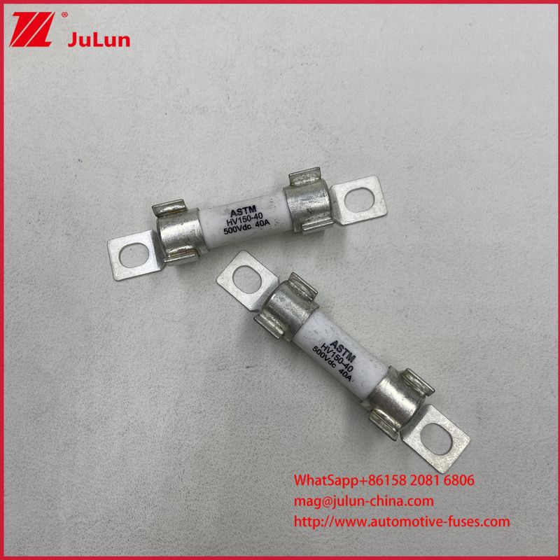 ASTM HV150 เฟยส์รถไฟฟ้า 30A 10A DC500V 20KA การติดตั้งโบลท์กระบอกเซรามิกที่มีความสามารถในการทําลายที่แข็งแรง