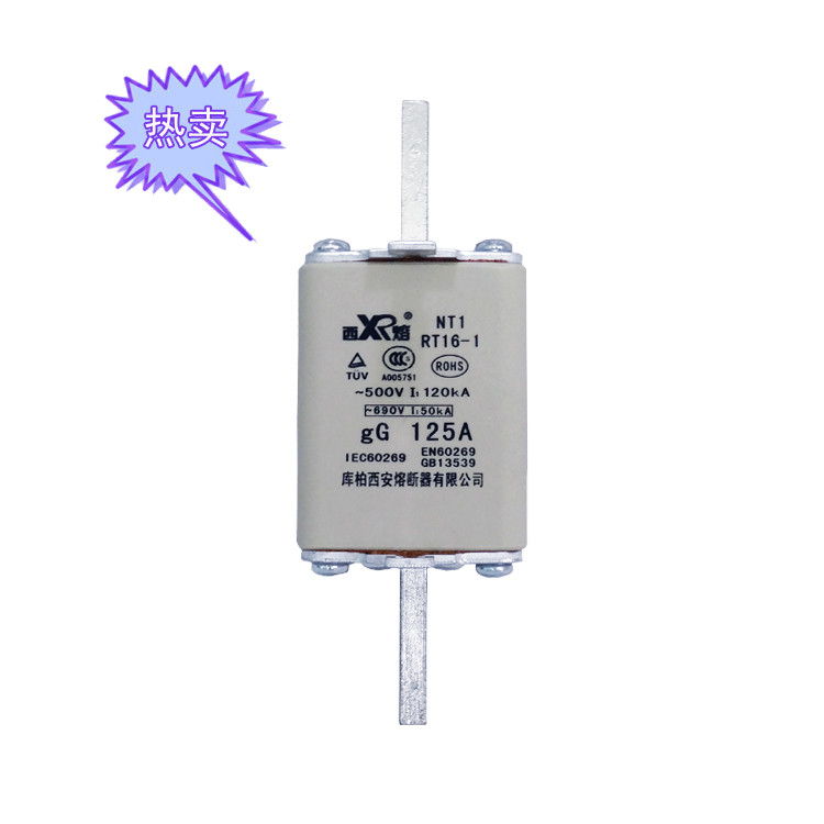 Kuberi หลอมฟิวส์แรงดันต่ำอย่างรวดเร็วประกันลวด Core 500V เซรามิกแตกหัก NT1