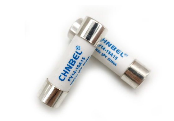 Bolt Type ไฟฟ้าโซลาร์เซลล์แรงดันอาร์คต่ำ Solar PV Fuse PV14 1500VDC 5-32A