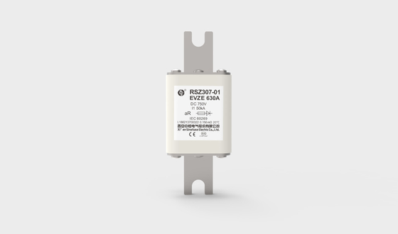 630A 750VDC รถยนต์ไฟฟ้าเซรามิกฟิวส์เร็ว RSZ307-01-EVZE ประสิทธิภาพ DC ที่ยอดเยี่ยม