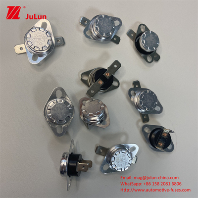 KSD301 เทอร์โมสแตต 10A 250V บีเมทัลที่ใช้ในตู้กาแฟ เทอร์โมสแตต เครื่องควบคุมอุณหภูมิ