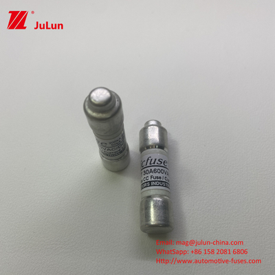 30A กระแสไฟฟ้าสูง 4A 5A 6A 600V โฟตเซรามิกรถยนต์ฟิวส์สําหรับกล่องแยกแสงอาทิตย์ กระแสไฟฟ้าปรับปรุงไฟฟ้า 50KA