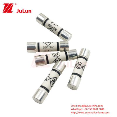 ASTA BS1362 SS167 สอดคล้องกับเซรามิกออโตโมทีฟ ฟิวส์ ด้วยการออกแบบท่อหัวเรียบ