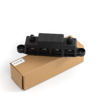 12V 250A 4 โพส บัสบาร์ บาร์ บล็อกการกระจายพลังงาน W / Cover 5/16