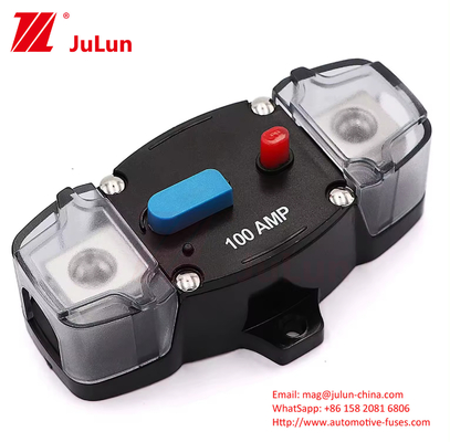 การรีเซ็ตด้วยมือ 0-8 Gauge 12-48 Volt เครื่องตัดวงจร 200 Amp กับรถยนต์สเตียโรอดีโอในสาย