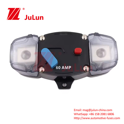 การรีเซ็ตด้วยมือ ด้วยปุ่มปุ่มตัดสวิทช์ 300A 48V retardant ไฟกันน้ํา RV Yacht เครื่องตัดวงจร overheat An