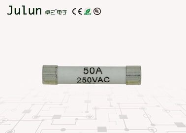 รวดเร็วทำหน้าที่ 250 โวลต์ 50 แอมป์ Ac ฟิวส์วงจรป้องกันฟิวส์ 6x30 มิลลิเมตรฮาโลเจนฟรี