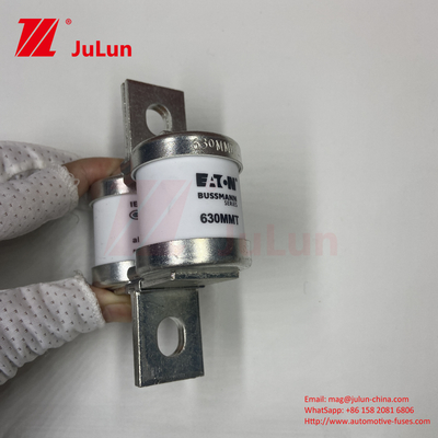 BUSSMANN 630MMT 690V เซรามิก ทองแดง Twin Flat Plate โบลท์ประเภทไฟฟิวส์สําหรับรถยนต์