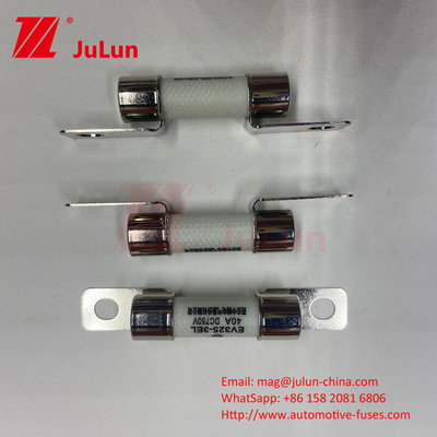 หลอดเซรามิก 15A 40A 50A EV FUSE 750VDC EV32510A-50A 750VDC เซรามิก โบลท์การติดตั้ง