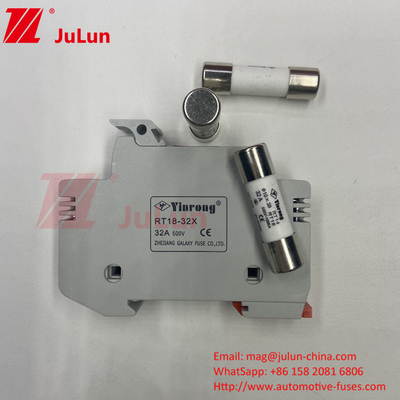 ราคาถูก 10X38mm PV โซลาร์เซรามิก DC Fuse Link 1000vdc 20A จระเข้ PV Fuse รวดเร็ว Fuse เซรามิกสําหรับปกป้องวงจร