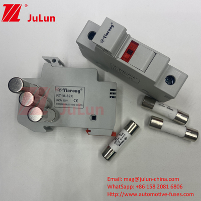 1500VDC ฟิวส์พลังแสงอาทิตย์แรงสูง ฟิวส์พลังแสงอาทิตย์ทางทะเล สําหรับอินเวอร์เตอร์พลังแสงอาทิตย์