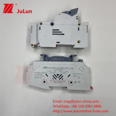 อินเวอร์เตอร์ไฟฟ้าโฟตโวแลคพลังแสงอาทิตย์ พร้อม 14x51mm Din Rail Solar Fuse Holder / Solar Pv Fuse Holder