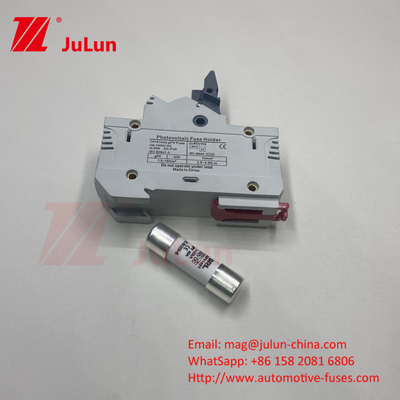 โฟตโอลเตย์แสงอาทิตย์ Inverter FV Fuse ด้วยร่างกายเซรามิก DIN Mount Dc Fuse 250a 10x85 1500Vdc