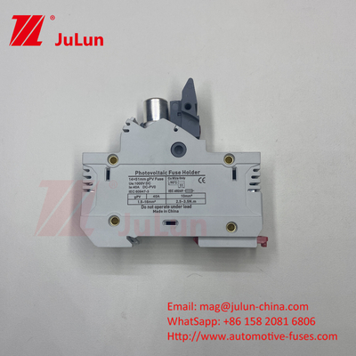 ฟิวส์ไฟฟ้าพลังแสงอาทิตย์ด้วยวัสดุธาตุฟิวส์เงิน 32A 3P 10*38 1000VDC