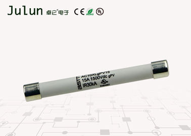 แผงเซลล์แสงอาทิตย์ Dc ฟิวส์แรงดันสูง 1500 โวลต์ 10x85mm 30 KA กำลังการผลิตทำลาย