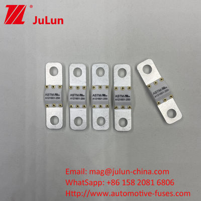 A121601-200 ASTM 3KA-8KA การชาร์จรวดเร็ว ไฟฟิวส์รถยนต์ขนาดเล็ก 125VDC สกรู M6/M8