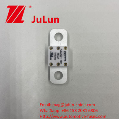 เซรามิกออโตโมทีฟ ฟิวส์ A202001 200A 150VDC สําหรับการป้องกันวงจรสั้น ขนาดเล็ก ปรับระดับกระแสไฟฟ้าสูง
