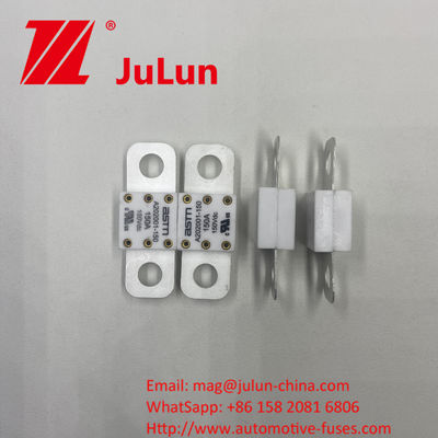 A202001-200A ASTM เซรามิคฟิวส์รถยนต์สําหรับการใช้งานความดันสูง ความสามารถในการทําลาย 20KA 100-350A ความดันเฉพาะ 150VDC