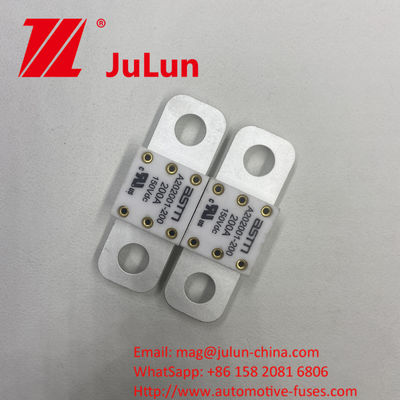 เฟิวส์รถยนต์เซรามิกขนาดเล็ก A202001-400A 125DC ด้วยปัจจุบันการจัดอันดับสูงและวิธีการติดตั้งสกรูบอลท์สําหรับการป้องกันวงจรสั้น