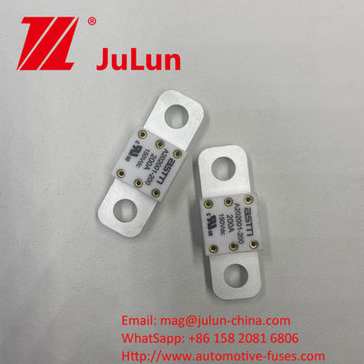 A202001-500A 125VDC ASTM การติดตั้งโดยไม่ต้องใช้แรง เซรามิค ฟิวส์รถไฟฟ้า ความดัน 150VDC สําหรับการติดตั้ง M8