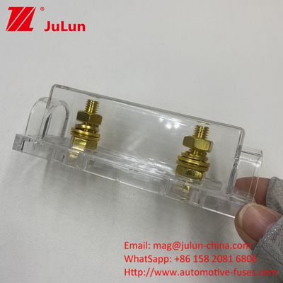 การออกแบบกันฝุ่นของตัวถือไฟฟ้า ANL ที่โปร่งใส 20A 30A 80A 100A 200A 300A 400A 500A ปัจจุบันที่ระบุ