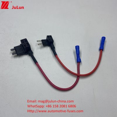 ปรับสติ๊กพล็อกมาตรฐาน มินิ แท็ป คาร์ ฟิวส์ฮอลเดอร์ 10A / 15A / 20A ทองแดง ทองเหลือง Plating สายกลมง่าย