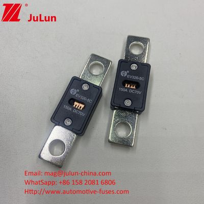 EV320-5X 100A 70VDC เซรามิครถไฟฟิวส์ คุณสมบัติไฟฟ้า 1.0ใน 4 ชั่วโมง 3.0ใน 10s มากที่สุด