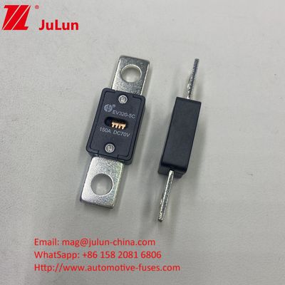 ระยะทางช่อง 51 มม EV320-5X 125A 70VDC เซรามิกออโตโมทีฟ ฟิวส์ ด้วยการรับรอง GB/T31465.5-2015 และความแรงดัน 70VDC