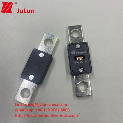 6KA EV320-5C 70VDC 150A ฟิวส์รถไฟฟ้าสําหรับรถยนต์ EV 68*19*10mm