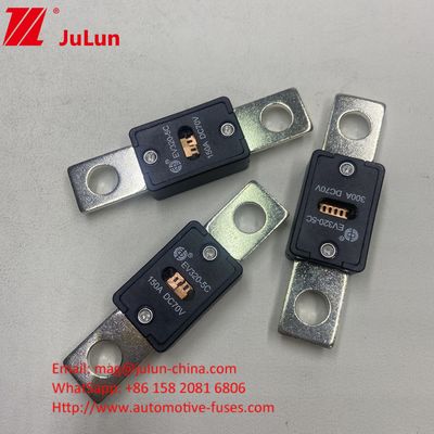 EV320-5C 200A 70VDC ไฟฟิวส์ชาร์จเร็วรถไฟฟ้า 68*19*10mm ระยะหุ้ม 51mm