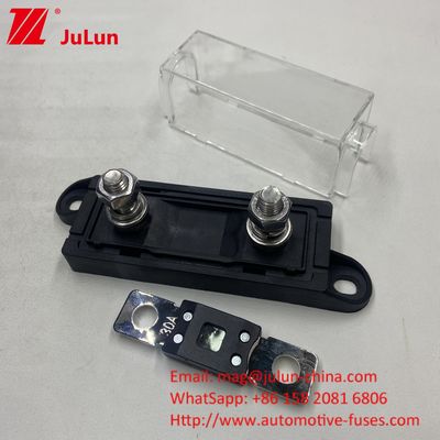 3 แอมเปอร์ Mega Fuse Holder เครื่องยนต์ที่ปรับปรุงกล่องเสียงรถยนต์ 1 ทาง กันน้ําปกใส