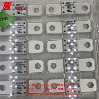 125VDC A202008 350A 125VDC ASTM ความดันเฉพาะ เซรามิครถไฟฟิวส์สําหรับระบบการดึง EV