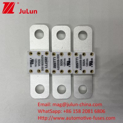 เซรามิก 250A 125VDC EV Battey Fuse สําหรับการใช้งานภาระหนัก
