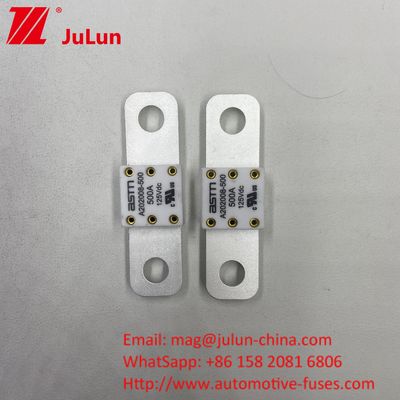 ความสามารถในการทําลายสูง 350A 125Vdc EV Fuse ขนาดเล็ก ป้องกันวงจรสั้นปริมาณสูง