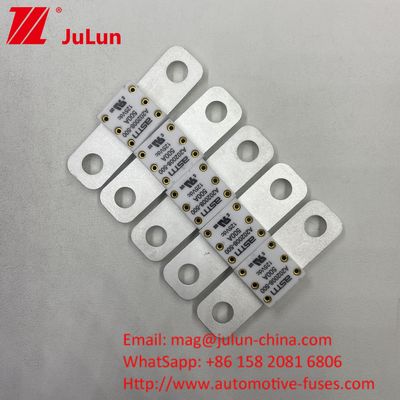 100A 125VDC แบตเตอรี่รถยนต์ ฟิวส์ เซรามิกโลหะ การป้องกันวงจรสั้นเพียงกระแสไฟฟ้าสูง