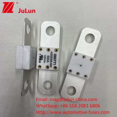 500A Auto A202008 125VDC เครื่องชาร์จ EV พกพา ฟิวส์ 100A 125A 150A 200A 250A 300A 400A 500A